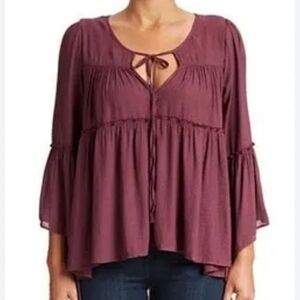 Free People Bell Sleeved Tunic Size Extra Small